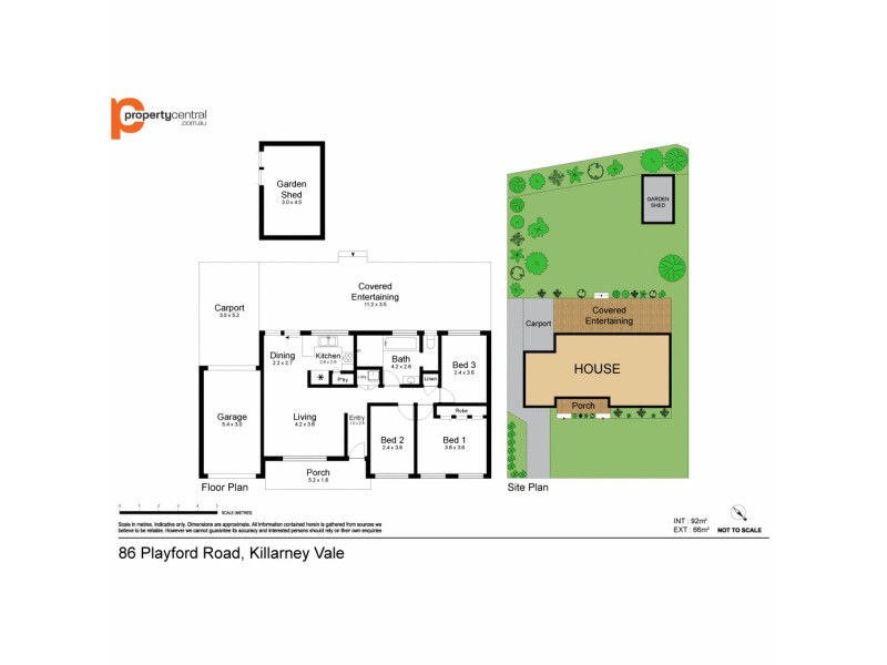 86 Playford Road, Killarney Vale NSW 2261 Floorplan