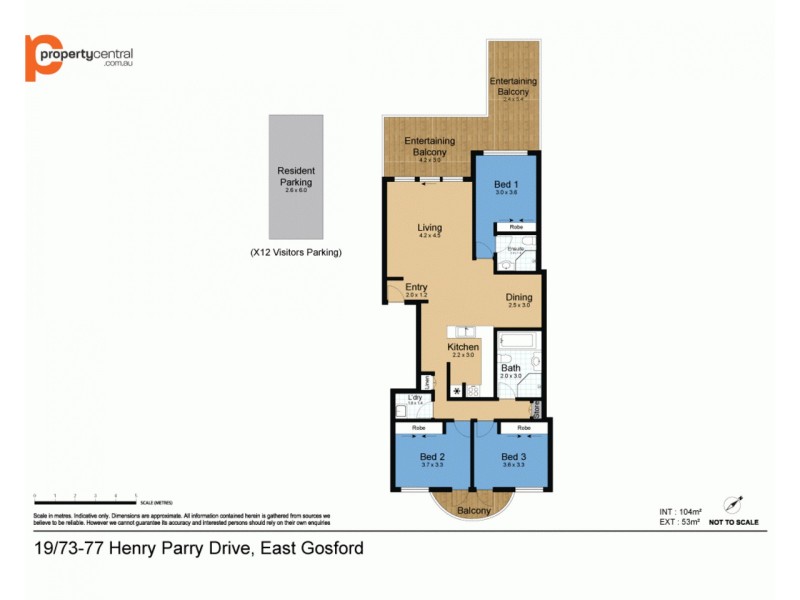 19/73-77 Henry Parry Drive, Gosford NSW 2250 Floorplan