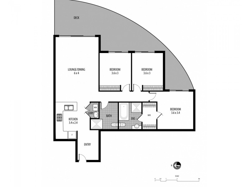 243/80 John Whiteway Drive, Gosford NSW 2250 Floorplan