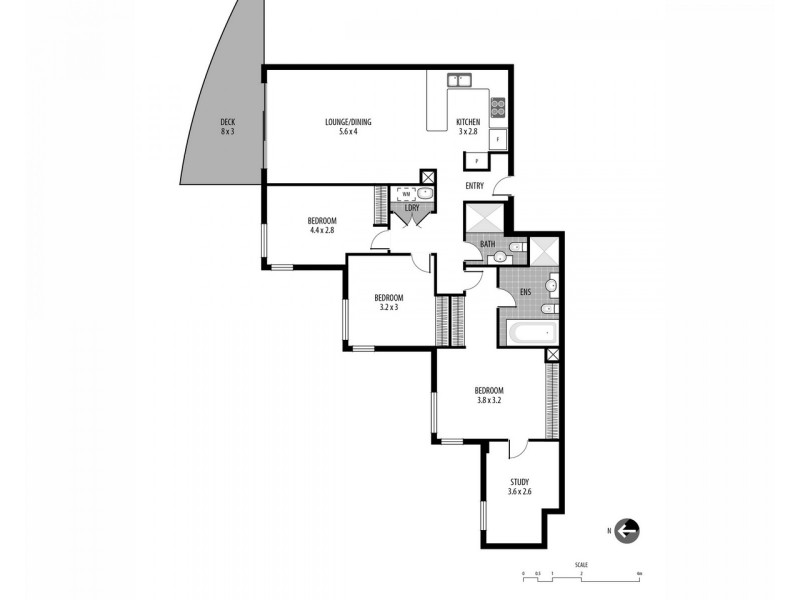 304/80 John Whiteway Drive, Gosford NSW 2250 Floorplan