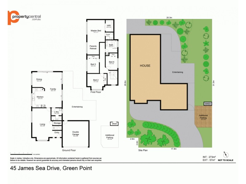 45 James Sea Drive, Green Point NSW 2251 Floorplan