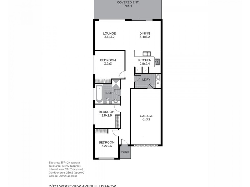 2/123 Woodview Avenue, Lisarow NSW 2250 Floorplan