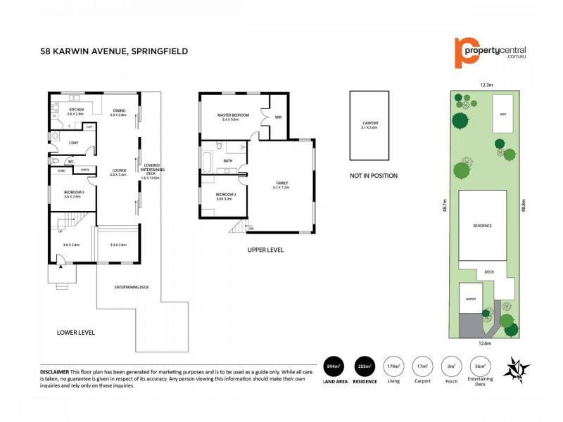 58 Karwin Avenue, Springfield NSW 2250 Floorplan