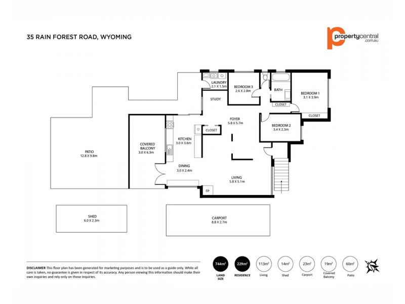 35 Rain Forest Road, Wyoming NSW 2250 Floorplan