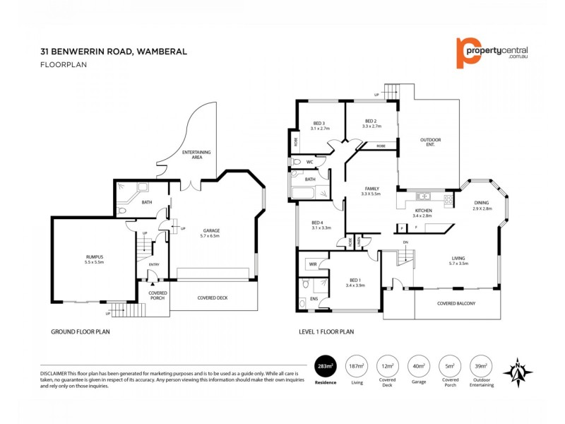 31 Benwerrin Road, Wamberal NSW 2260 Floorplan