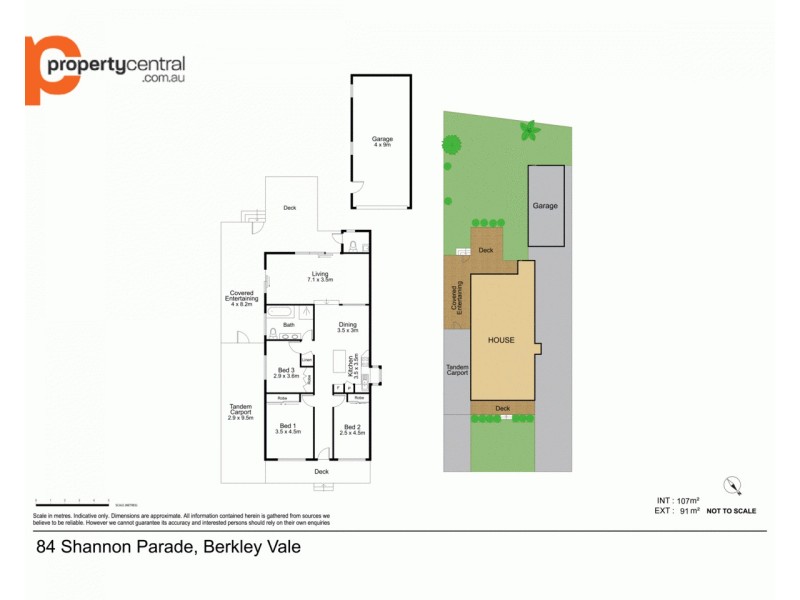 84 Shannon Parade, Berkeley Vale NSW 2261 Floorplan