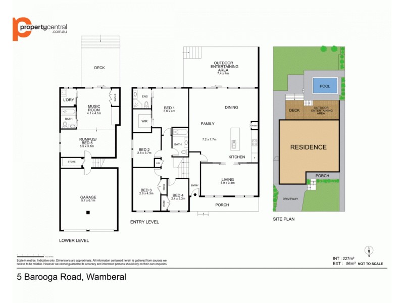 5 Barooga Road, Wamberal NSW 2260 Floorplan