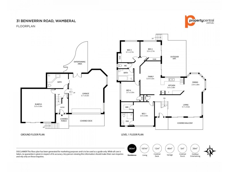 31 Benwerrin Road, Wamberal NSW 2260 Floorplan
