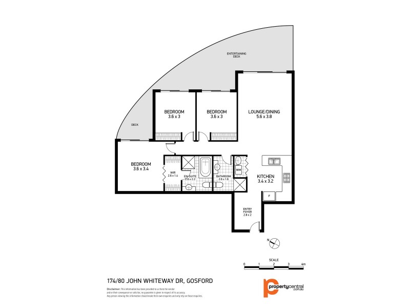174/80 John Whiteway Drive, Gosford NSW 2250 Floorplan