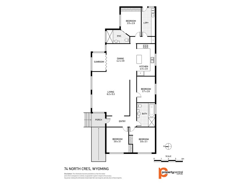 74 North Crescent, Wyoming NSW 2250 Floorplan