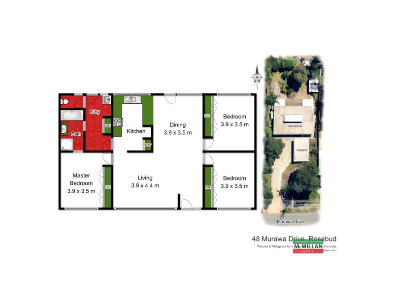 48 Murawa Drive, Rosebud VIC 3939 Floorplan