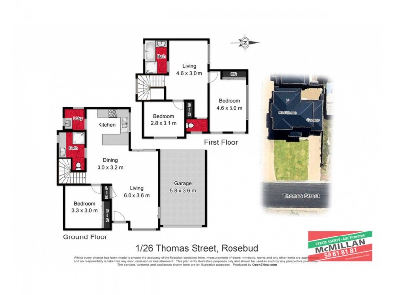 1/26 Thomas Street, Rosebud VIC 3939 Floorplan