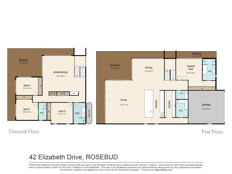 42 Elizabeth Drive, Rosebud VIC 3939 Floorplan