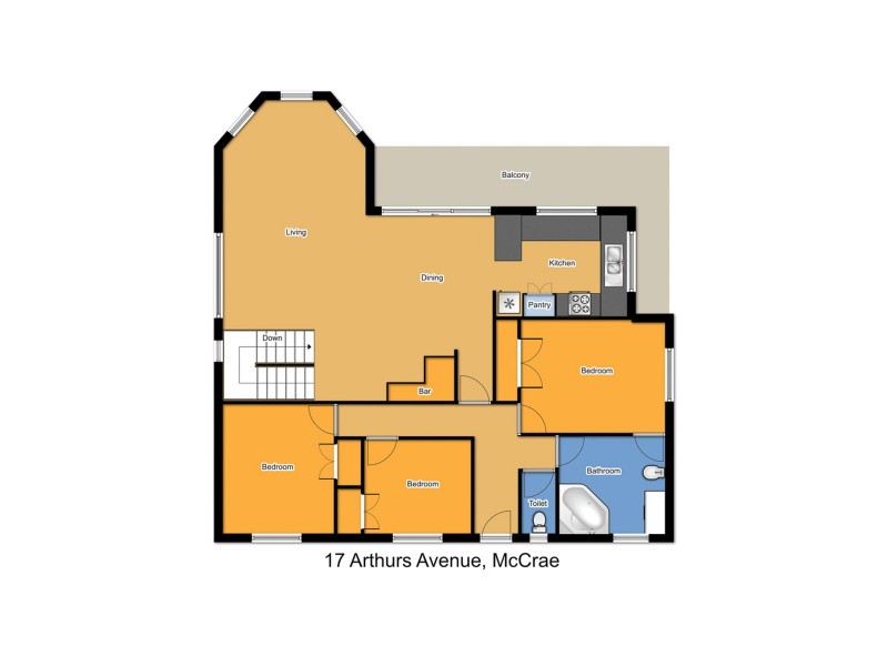 17 Arthurs Avenue, Mccrae VIC 3938 Floorplan