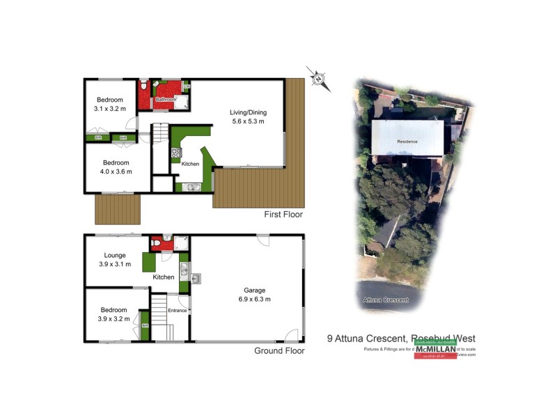 9 Attuna Crescent, Rosebud West VIC 3940 Floorplan