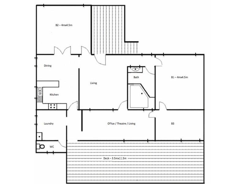 41 Blackwood River Drive, Nannup WA 6275 Floorplan