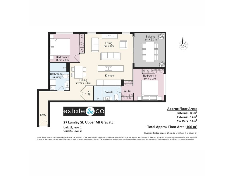 12/27 Lumley Street, Upper Mount Gravatt QLD 4122 Floorplan