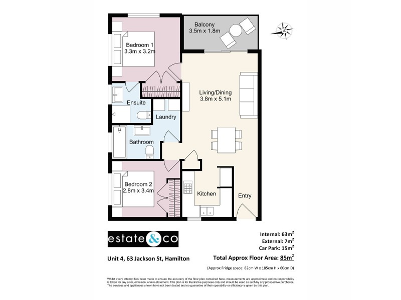 4/63 Jackson Street, Hamilton QLD 4007 Floorplan