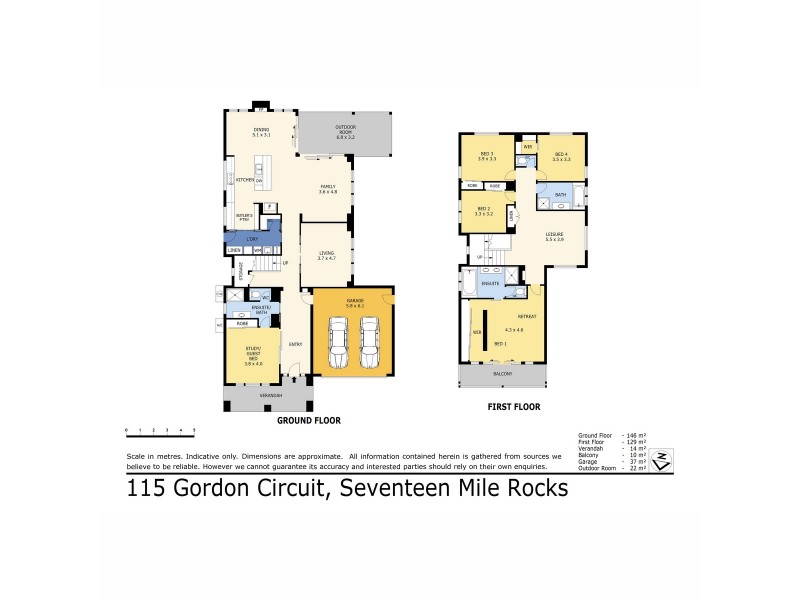 115 Gordon Circuit, Seventeen Mile Rocks QLD 4073 Floorplan