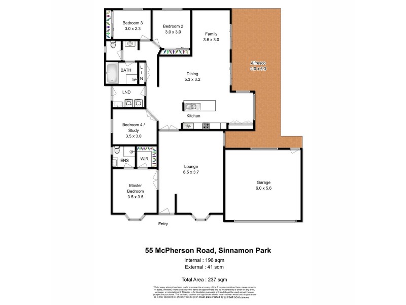 55 McPherson Road, Sinnamon Park QLD 4073 Floorplan