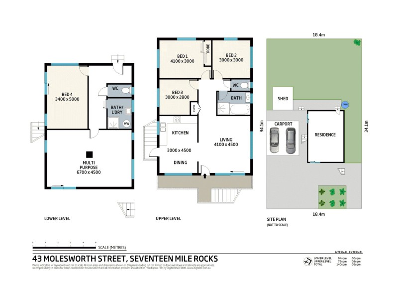 43 Molesworth Street, Seventeen Mile Rocks QLD 4073 Floorplan
