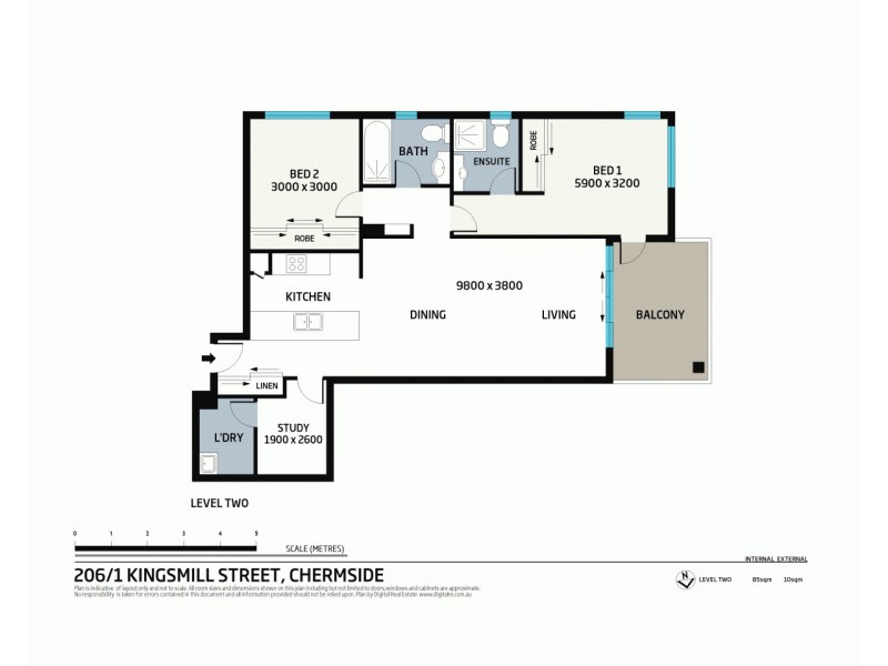 206/1 Kingsmill Street, Chermside QLD 4032 Floorplan