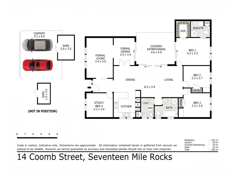 14 Coomb Street, Seventeen Mile Rocks QLD 4073 Floorplan