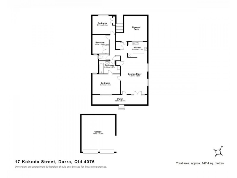 17 Kokoda Street, Darra QLD 4076 Floorplan