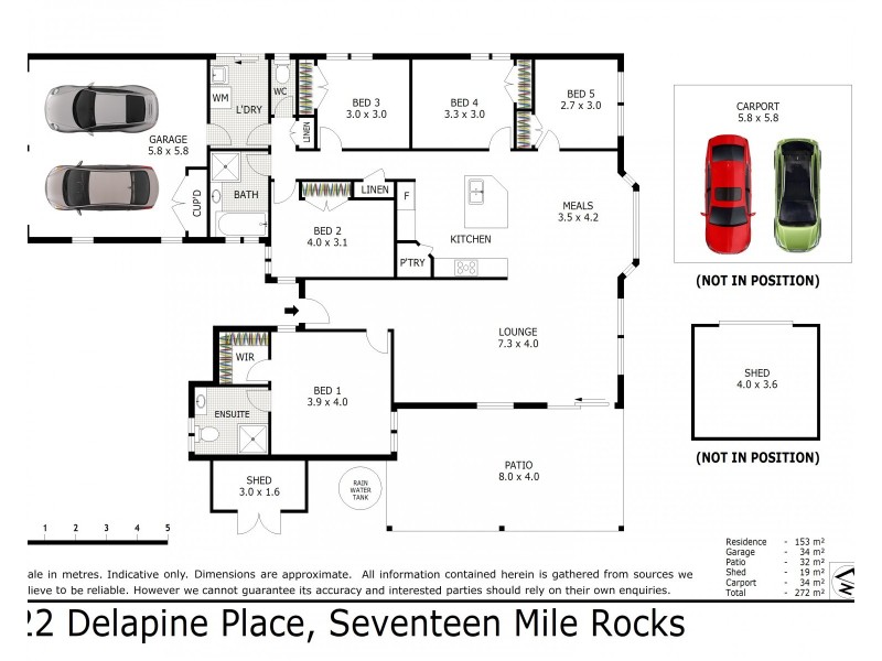 22 Delapine Place, Seventeen Mile Rocks QLD 4073 Floorplan