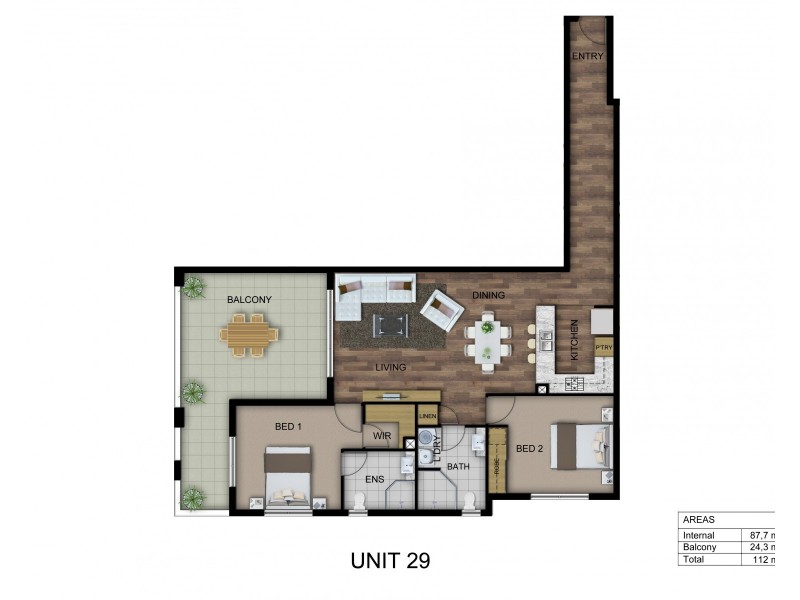 29/45 Regent Street, Woolloongabba QLD 4102 Floorplan