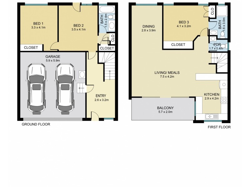 2/34 Montrose Road, Taringa QLD 4068 Floorplan