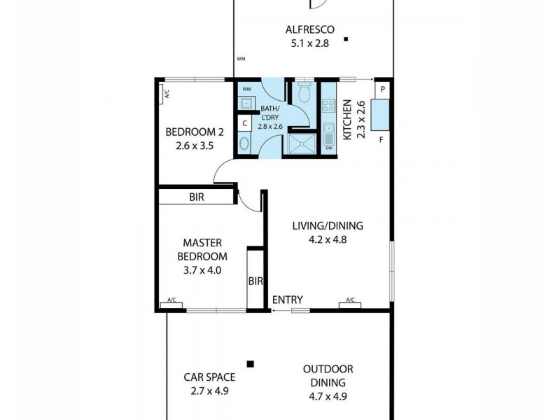48/17-19 Albert Street, Cranbrook QLD 4814 Floorplan
