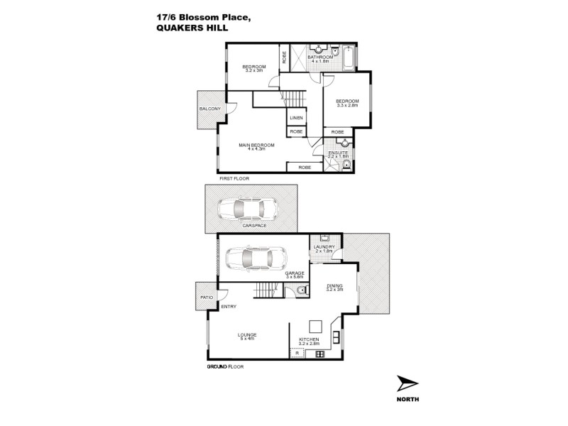 17/6 Blossom Place, Quakers Hill NSW 2763 Floorplan