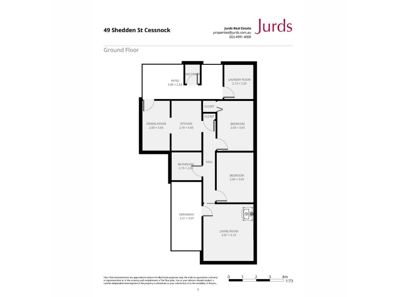 49 Shedden Street, Cessnock NSW 2325 Floorplan