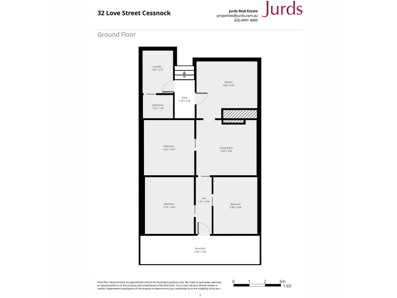 32 Love Street, Cessnock NSW 2325 Floorplan