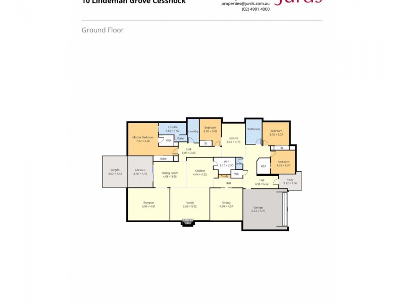 10 Lindeman Gr, Cessnock NSW 2325 Floorplan