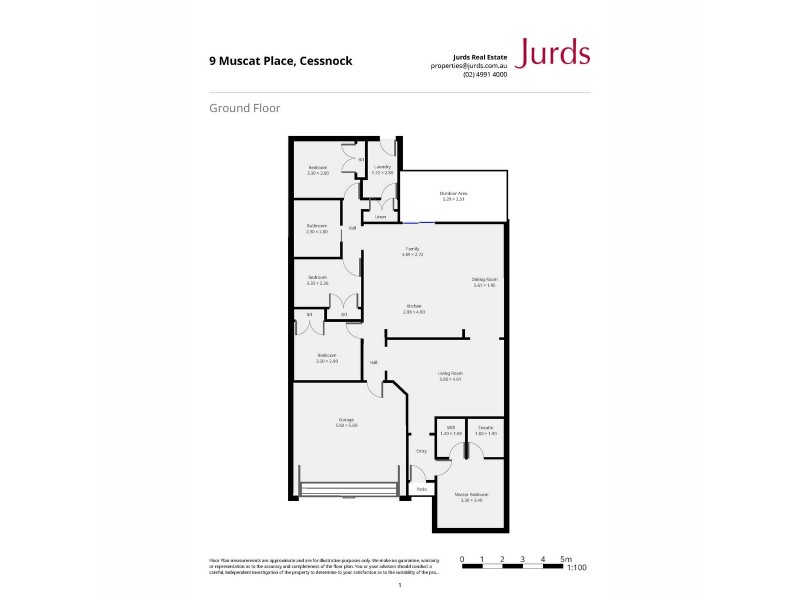 9 Muscat Place, Cessnock NSW 2325 Floorplan