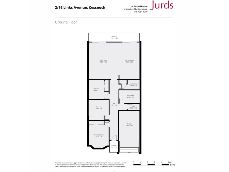 1/16 Links Avenue, Cessnock NSW 2325 Floorplan