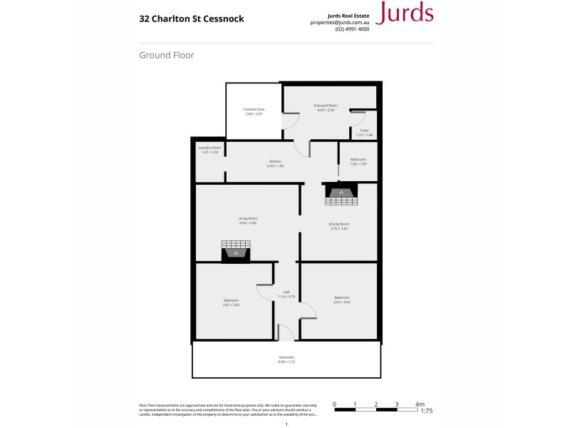 32 Charlton Street, Cessnock NSW 2325 Floorplan