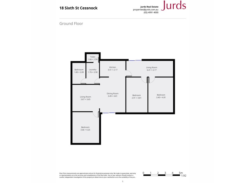18 Sixth Street, Cessnock NSW 2325 Floorplan