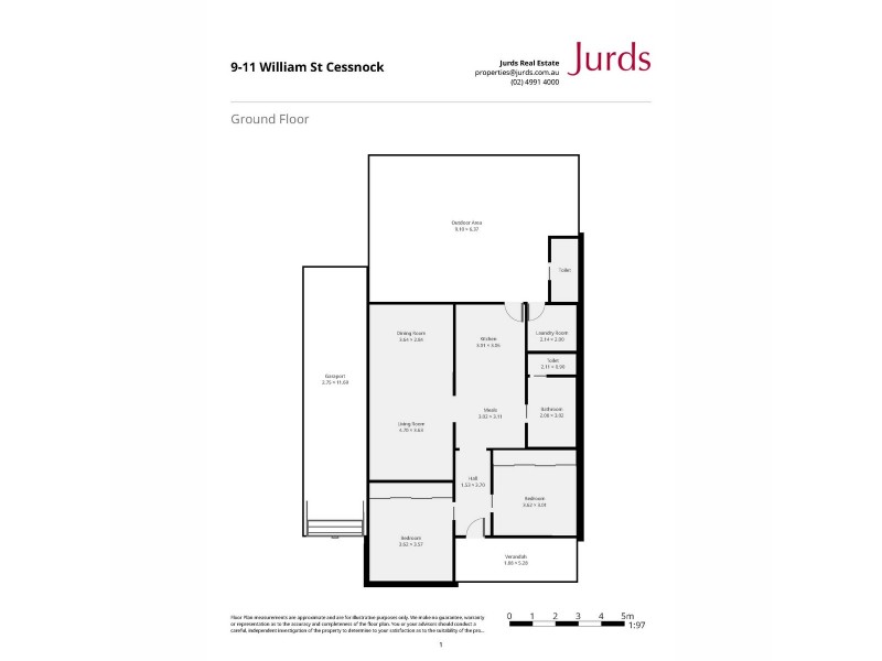 11 William Street, Cessnock NSW 2325 Floorplan