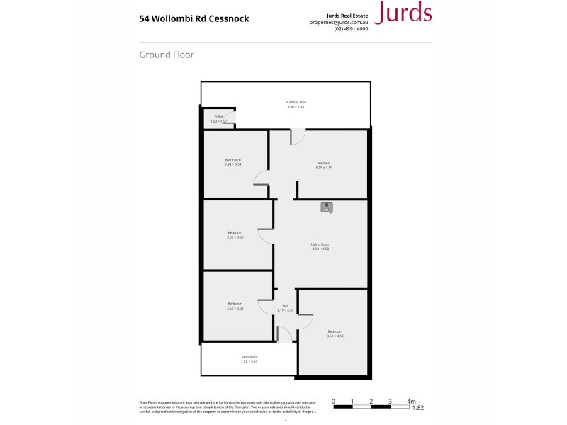 54 Wollombi Road, Cessnock NSW 2325 Floorplan
