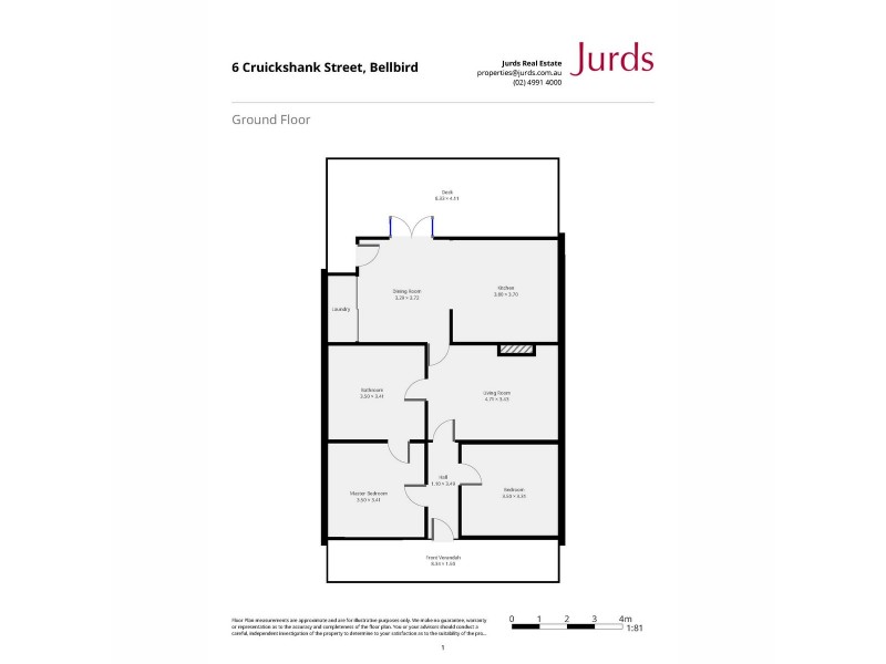 6 Cruickshank Street, Bellbird Heights NSW 2325 Floorplan