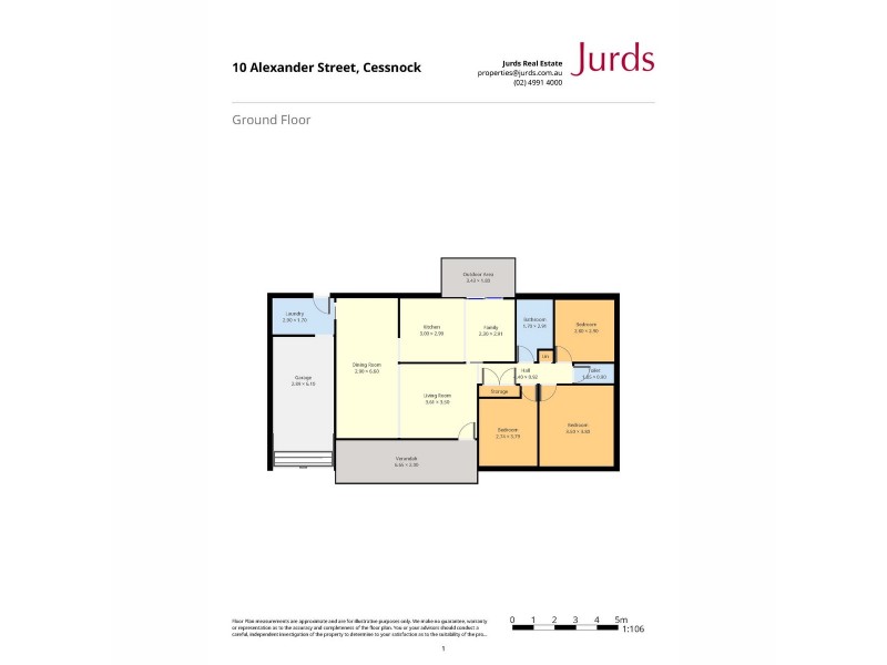 10 Alexander Street, Cessnock NSW 2325 Floorplan