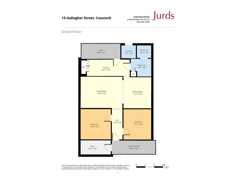 19 Gallagher Street, Cessnock NSW 2325 Floorplan