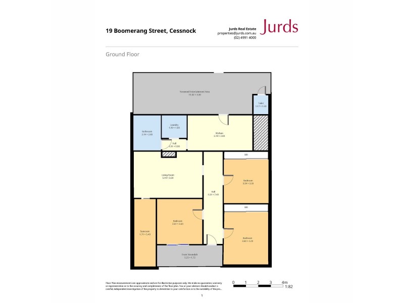 19 Boomerang Street, Cessnock NSW 2325 Floorplan