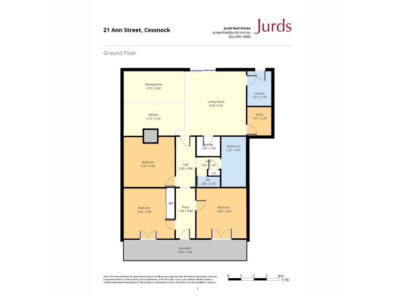 21 Ann Street, Cessnock NSW 2325 Floorplan