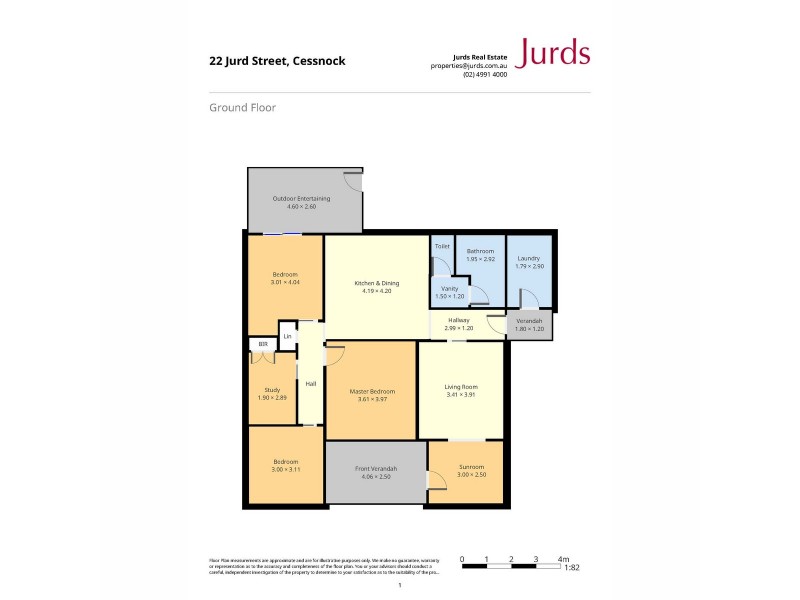 22 Jurd Street, Cessnock NSW 2325 Floorplan