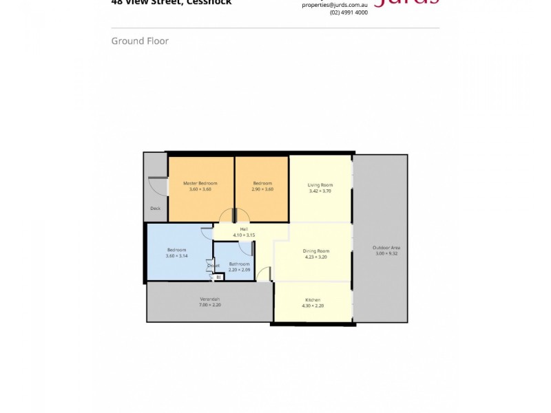 48 View Street, Cessnock NSW 2325 Floorplan