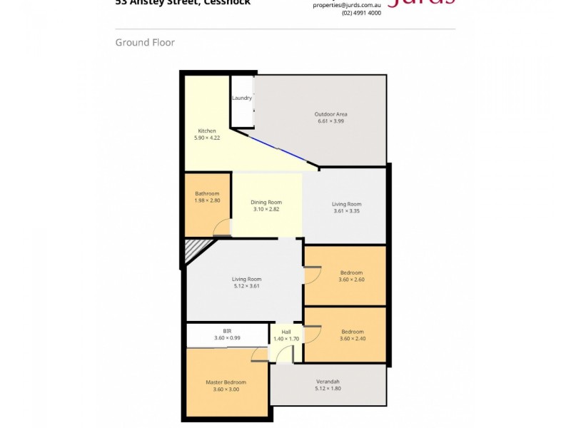 53 Anstey Street, Cessnock NSW 2325 Floorplan